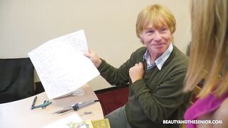 Senior Citizen Tries to Slip one in