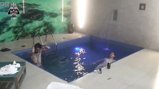 Threesome with friends in the motel pool Part 3