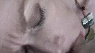 Getting a Messy Facial For Her Efforts