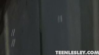 Cute teen masturbates