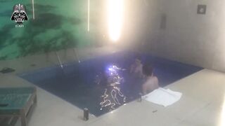 Threesome with friends in the motel pool Part 2