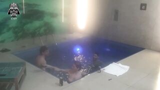 Threesome with friends in the motel pool Part 2