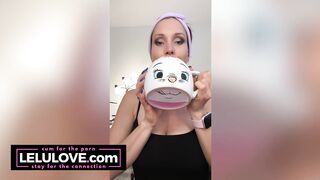 Big boobs babe gets ready and puts on makeup for Matt Mathews comedy show with glitter eyes and lipstick - Lelu Love
