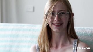 Ersties - Cute Girl Layla S Plays With Her Hairy Pussy