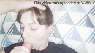 POV blowjob with cumshot in mouth