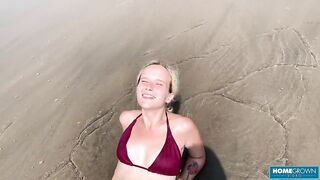 Sexy blonde girl gets creampied