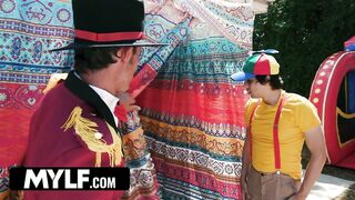 MYLF - Fucking an Extra Tall MILF In a Bounce House! - Trailer
