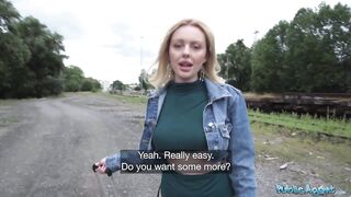 Public Agent Big boobs big booty British babe real outdoor fuck