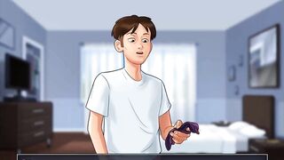 Summertime Saga: Stepmom Caught Her Stepson Masturbating On Her Underwear - Ep38