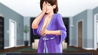 Summertime Saga: Stepmom Caught Her Stepson Masturbating On Her Underwear - Ep38