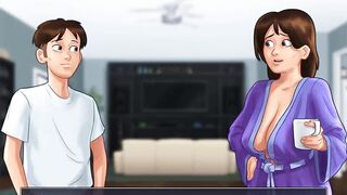 Summertime Saga: Stepmom Caught Her Stepson Masturbating On Her Underwear - Ep38