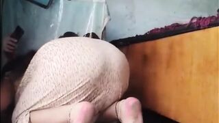 Big ass mature stepmom washes the floor, amateur, close-up