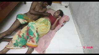 desi Indian village telugu couple romance, fucking on the floor