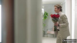 Deeper. Luscious babe cucks BF