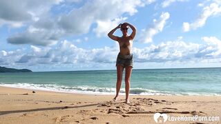 We took a day off to stroll through the beach completely butt naked.