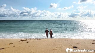 We took a day off to stroll through the beach completely butt naked.