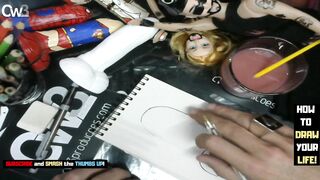 Dildo art business - It's time to tracing sketch of the alien grey