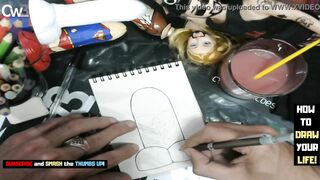 Dildo art business - It's time to tracing sketch of the alien grey