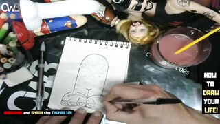 Dildo art business - It's time to tracing sketch of the alien grey