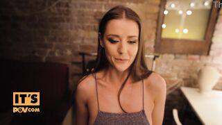 POV - Public pussy fucking with hot chick Sybil
