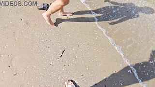 fucked by a huge cock on an Italian nude beach. Part 2.