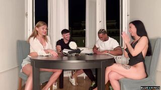 Board game between friends ends in crazy sex between everyone