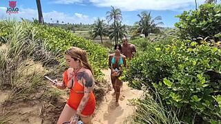 Adventure at the Nude Beach Ends Up With Everyone Having Sex in the Orgy | Joao O Safado - Lunna Geek - Toy Actor 2 - Pitbull Porn (PART 1)