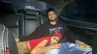 Slutty stepsister can't hold back and sucks my cock in the car in front of our parents - Spanish porn - Russian porn