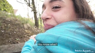 Public Agent Jogger sucks a big fat dick in a public place