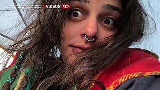 Having sex in an abandoned bus in the desert!