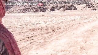 Having sex in an abandoned bus in the desert!