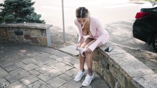 Rachel in pink