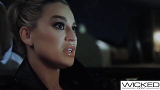 Horny Blake Blossom fucked by lucky Dan Damage in a car.