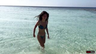 Pissed on a girl on a public beach - She was Shocked!