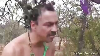 skinny african bdsm safari girl