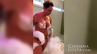Riding my husband and then I asked him to cum in my mouth.