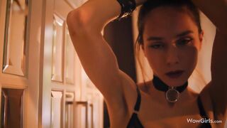 WOWGIRLS Amazing model Leona Mia playing with her pussy in different positions
