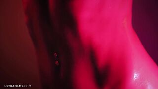 ULTRAFILMS Gorgeous Ukrainian model Sybil playing with her pussy in RGB light