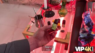 VIP4K. Fortune-teller with firm tits and nice ass provided a ritual
