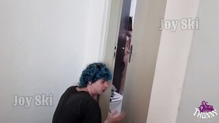 Naughty young girl takes two strangers home
