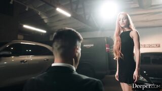 Deeper. Stunning redhead ass fucked