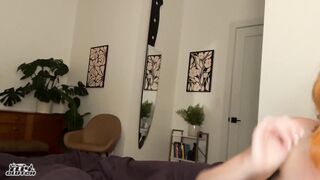 Sharing a bed with my step sister's best friend (creampie)