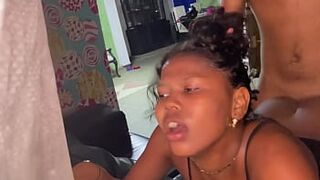 I fuck my stepsister and put her on all fours and cum inside
