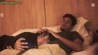 Watching a movie with my stepsister and I couldn't help but put my penis in her mouth when she lay on my legs