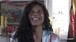 Ersties - Sexy Babe From Columbia Fills Her Pussy With a Dildo