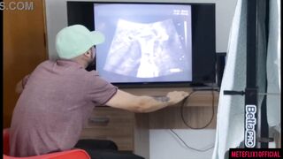 Cuckold takes wife to clandestine gynecologist for ultrasound!