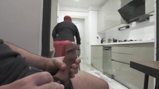 CAUGHT JERKING OFF BY STEPMOM