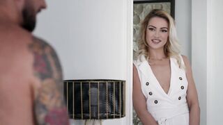 Busty Blonde Milf Treats Hot Husband To An Unforgettable Threesome