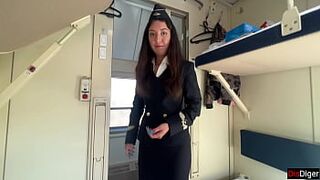 Train Conductor Fucks with Passenger and Happily Fucked Him the Whole Trip