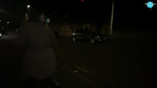 Street Girl flashing